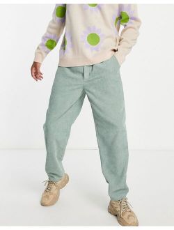 inspired cord pull on pants in washed sage