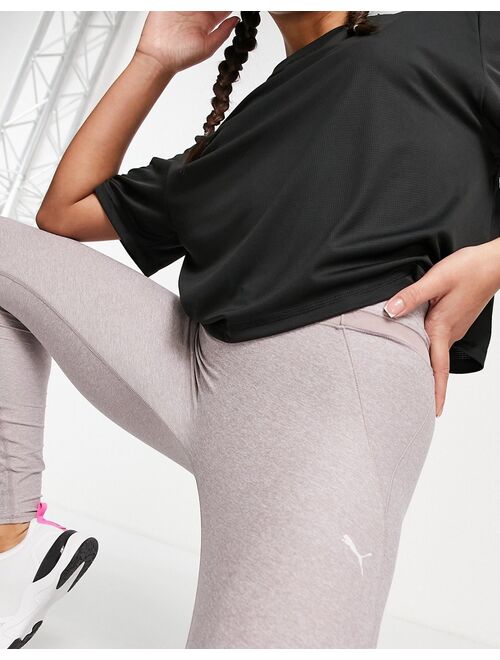 Puma Studio Yogini luxe high waisted leggings with mesh insert in mauve