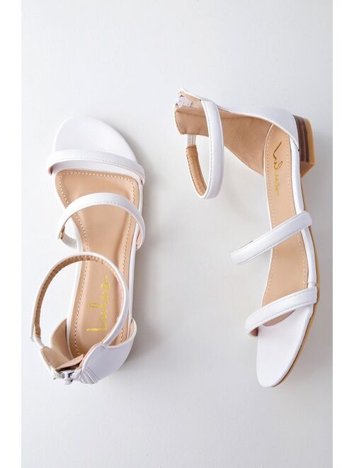 Lulus Quin White Flat Sandals