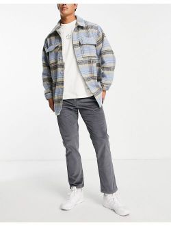 relaxed corduroy pants in gray