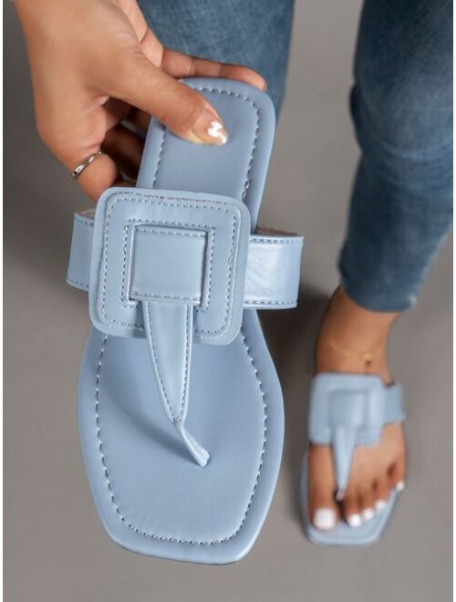 Shein Minimalist Flat Thong Sandals