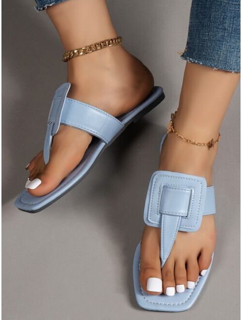 Shein Minimalist Flat Thong Sandals