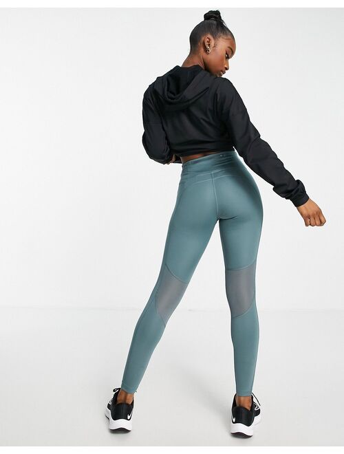 Nike Running Dri-FIT Essential Fast tights in dusty green