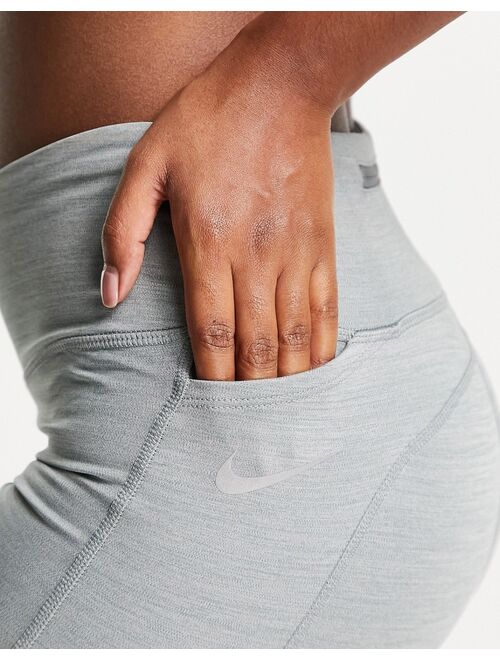 Nike Running Dri-FIT Fast leggings in gray