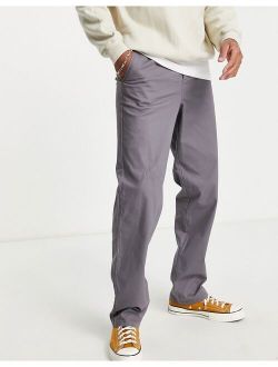 relaxed chinos in charcoal