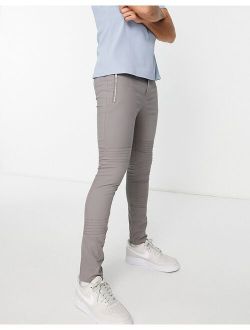 super skinny pants with panel details