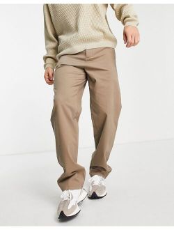 relaxed chinos in light brown