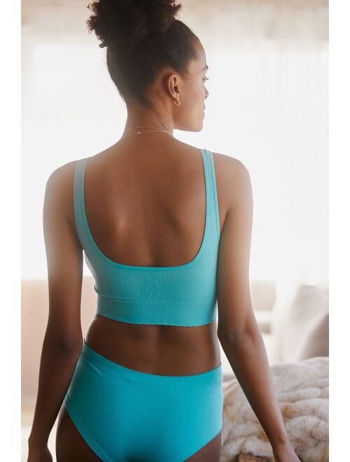 By Anthropologie Seamless Square-Neck Bralette