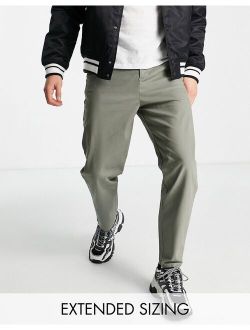 relaxed skater chinos in khaki