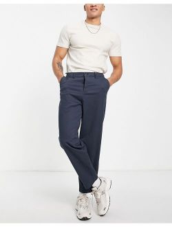 balloon fit chinos in navy