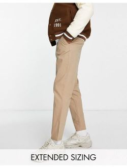 tapered chinos in stone