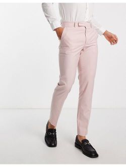 slim smart pants in pink