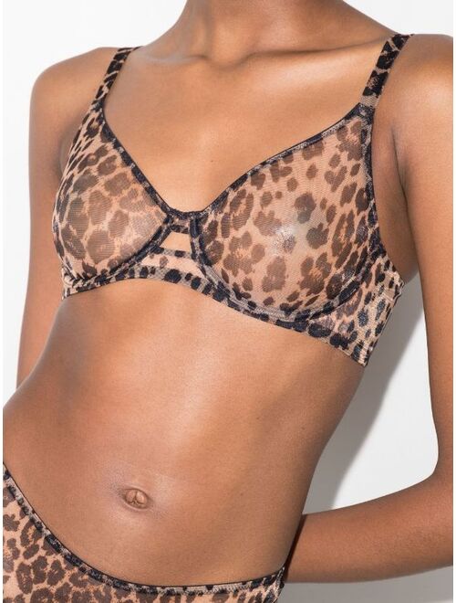Agent Provocateur Lucky leopard-print bra