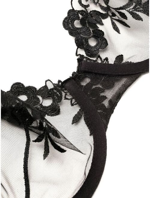 La Perla floral-embroidered lace bra