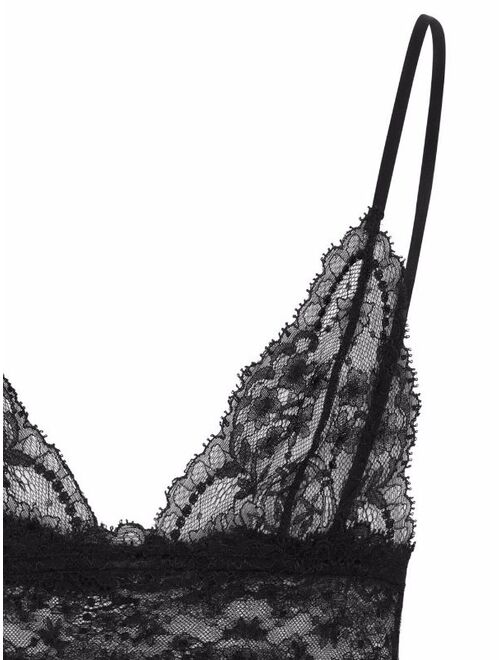 Dolce & Gabbana sheer lace longline bra