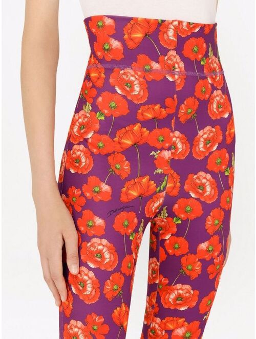 Dolce & Gabbana floral-print leggings