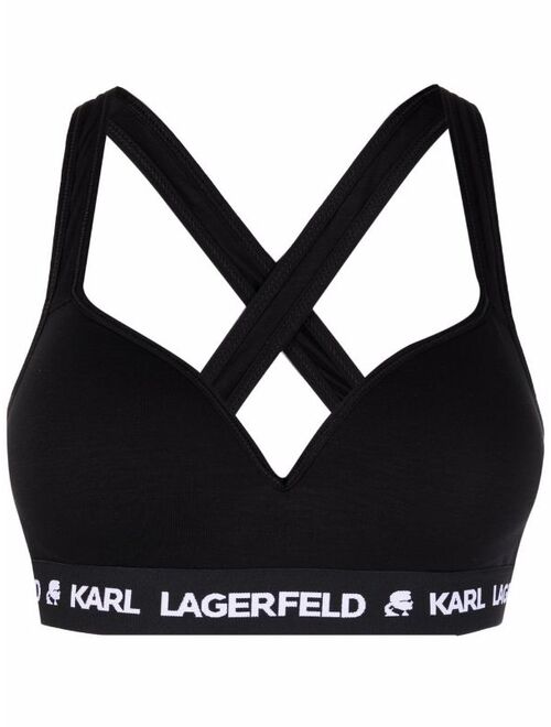 Karl Lagerfeld logo-underband bra