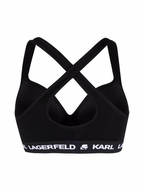 Karl Lagerfeld logo-underband bra