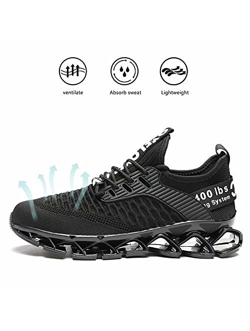 Kundork Womens Running Shoes Blade Tennis Walking Fashion Sneakers Breathable Non Slip Gym Sports Work Trainers