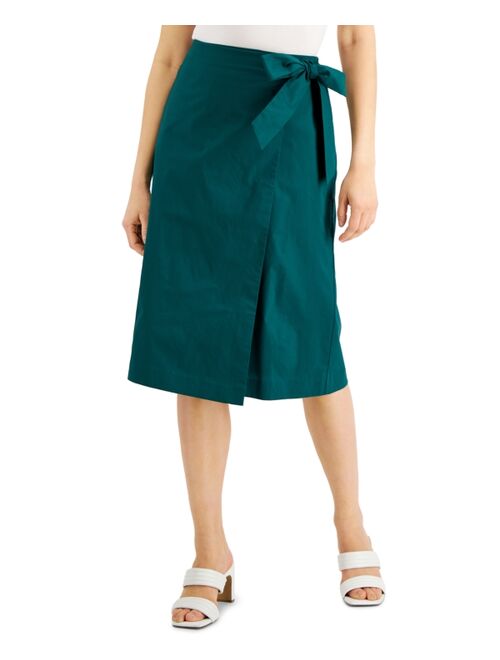 Alfani Tie Faux-Wrap Skirt, Created for Macy's