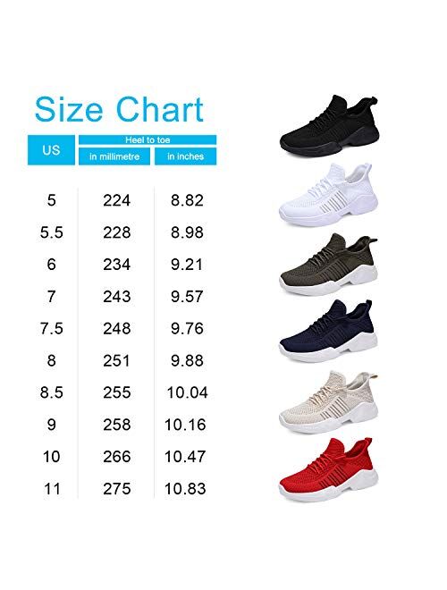 UUBARIS Women Running Lightweight Tennis Comfortable Sneaker Fashion Athletic Walking Shoes for Workout