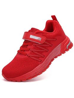 KUBUA Kids Sneakers for Boys Girls Running Tennis Shoes Lightweight Breathable Sport Athletic