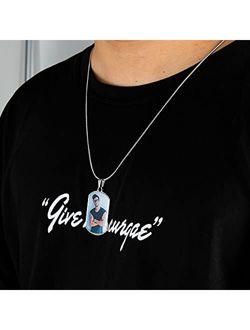 Farfume Personalized Photo Necklace Custom 2 Pictures Jewelry Beautiful Pendant Hold Pictures