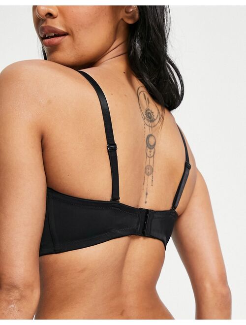 Pour Moi Definitions strapless bra in black
