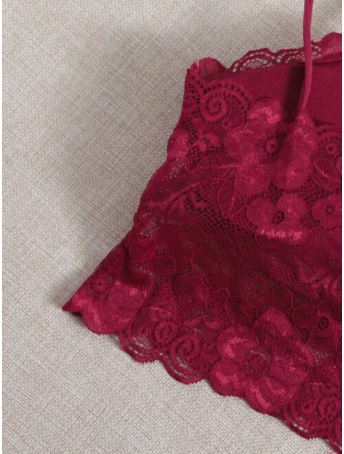 Shein 3pack Floral Lace Bra Set