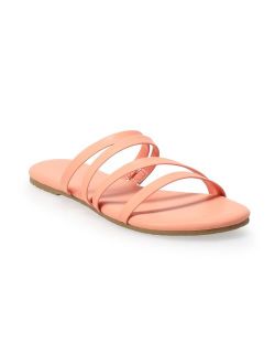 LC Lauren Conrad Jade Women's Strappy Slide Sandals