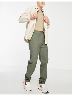 relaxed chinos in washed green