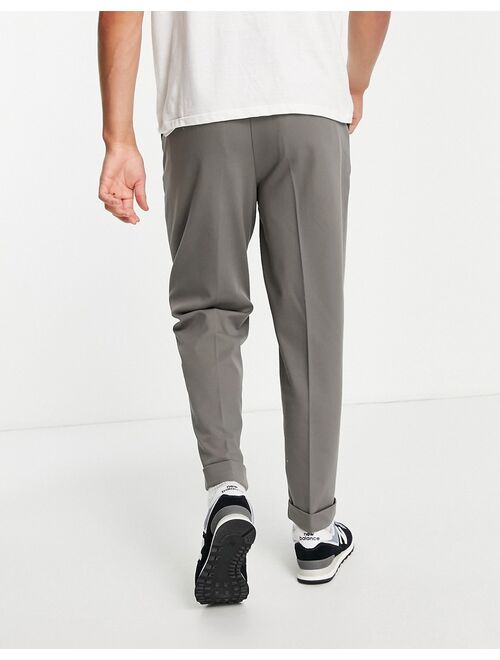River Island tapered pant in gray