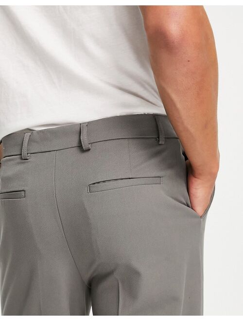 River Island tapered pant in gray