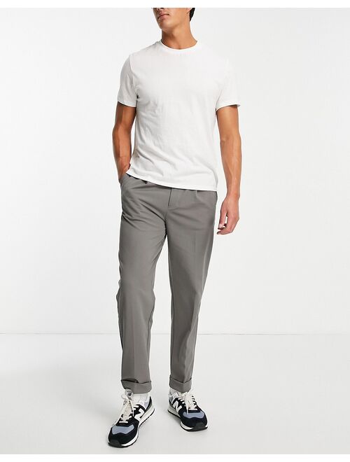 River Island tapered pant in gray