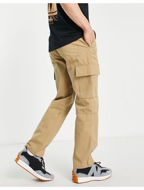 New Look straight cargo pants in tan