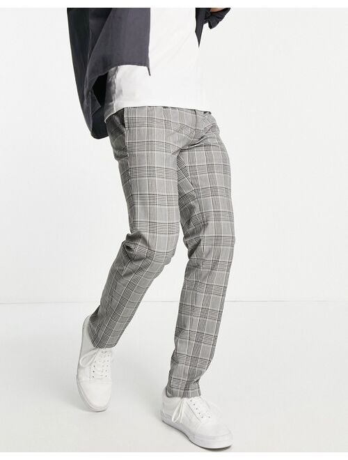 River Island slim smart sweatpants in gray