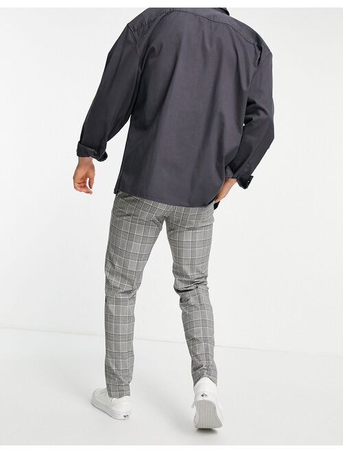 River Island slim smart sweatpants in gray