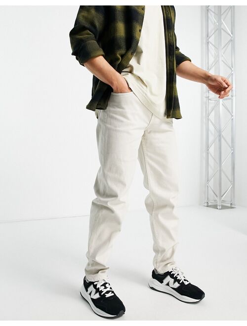 New Look straight fit pants in stone
