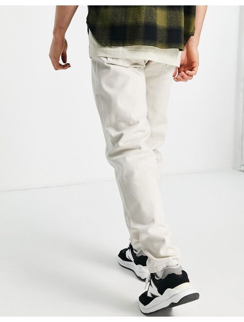 New Look straight fit pants in stone