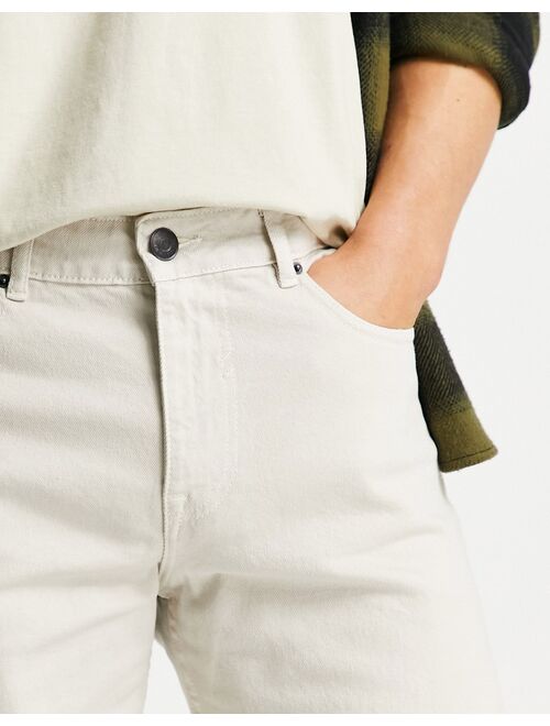 New Look straight fit pants in stone