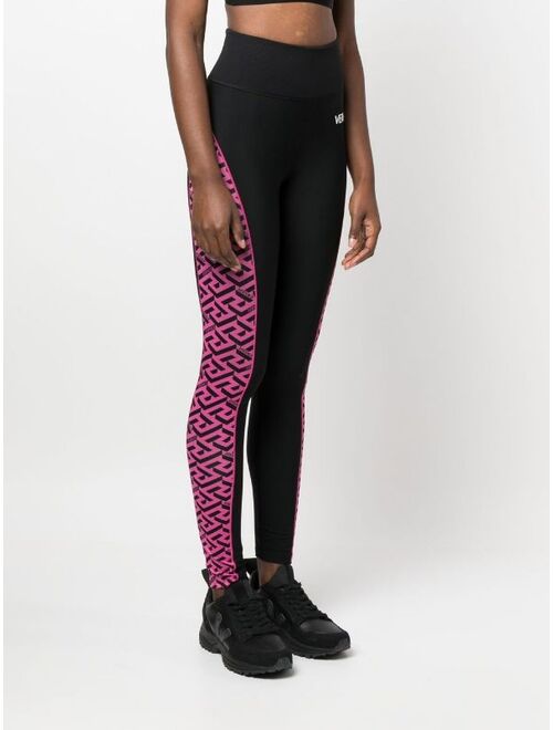 Versace Greca print performance leggings