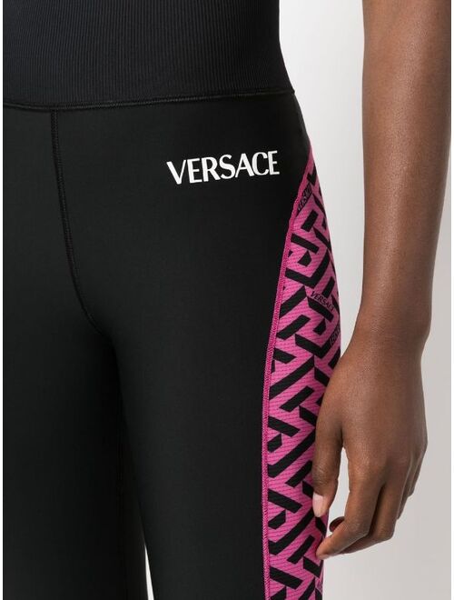 Versace Greca print performance leggings