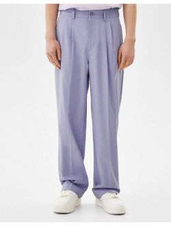 loose fit smart pants in lilac