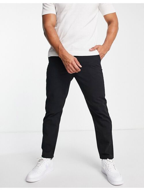 New Look tapered chino in black