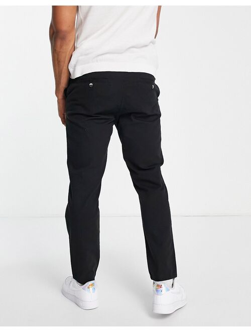 New Look tapered chino in black