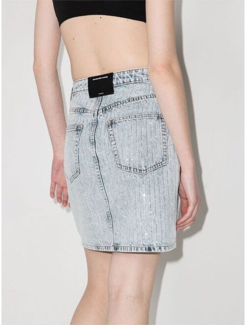 Alexander Wang pinstripe-pattern A-line skirt