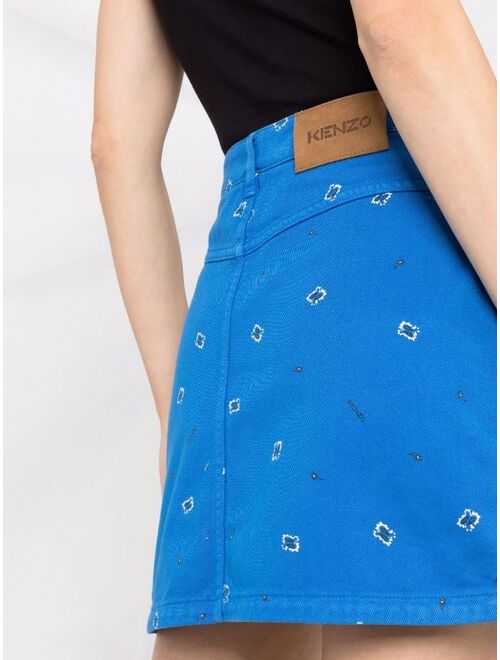 Kenzo paisley-print skirt