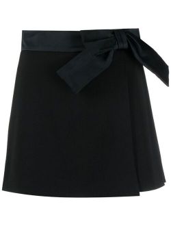 RED Valentino bow detail A-line skirt
