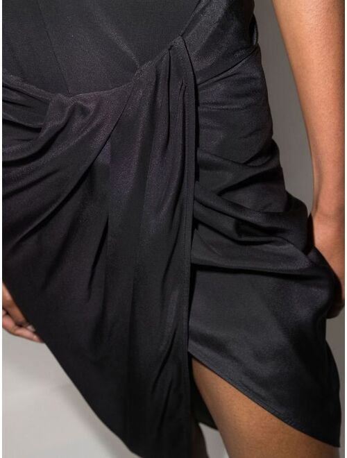 GAUGE81 Paita draped asymmetric silk skirt