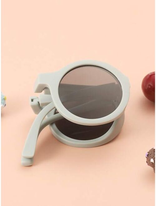 Shein Toddler Kids Foldable Round Frame Fashion Glasses